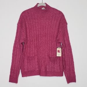 St. Johns Bay Festival Fuchsia Sweater NWT